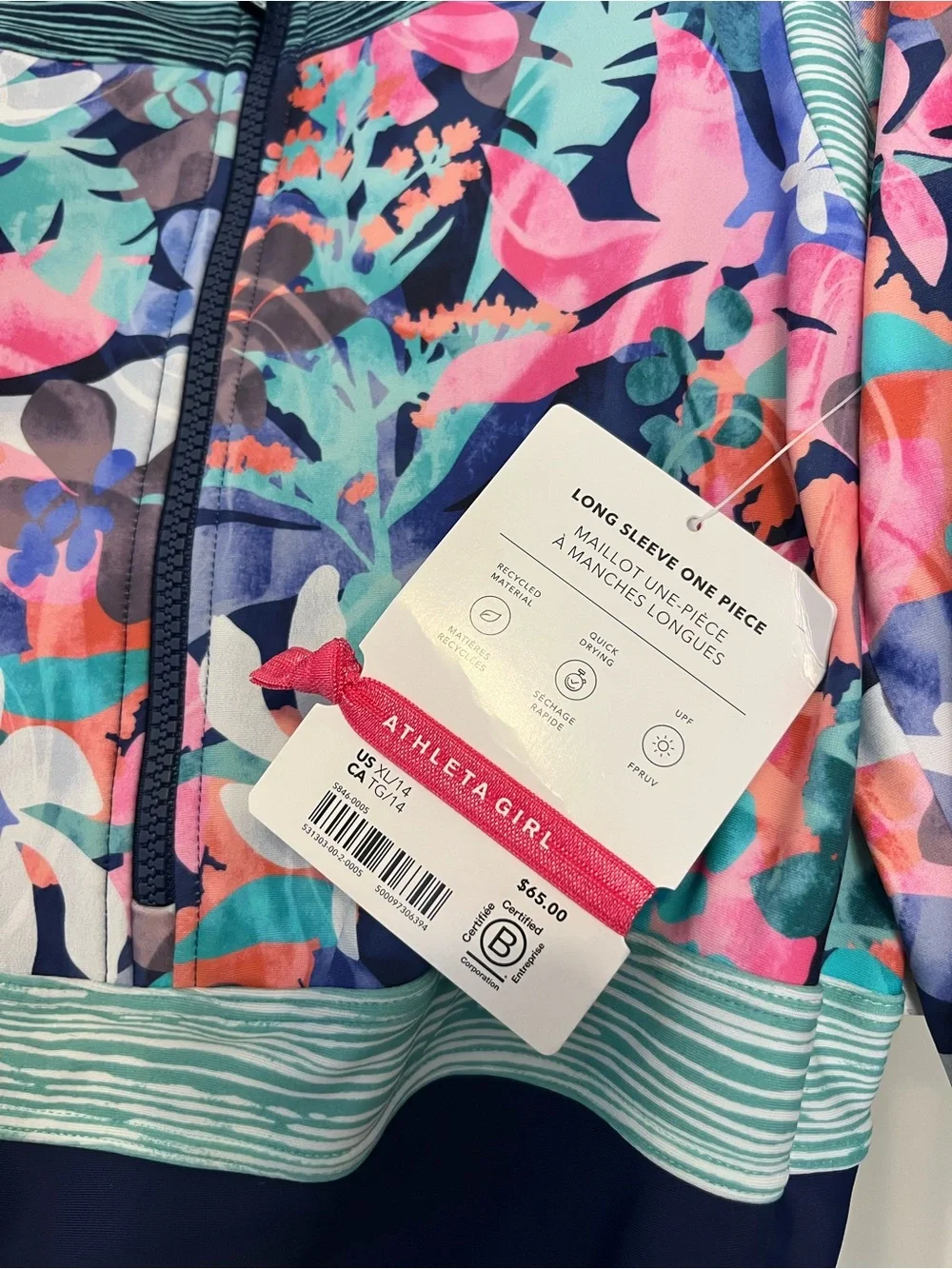 Athleta Long Sleeve One Piece XL/14